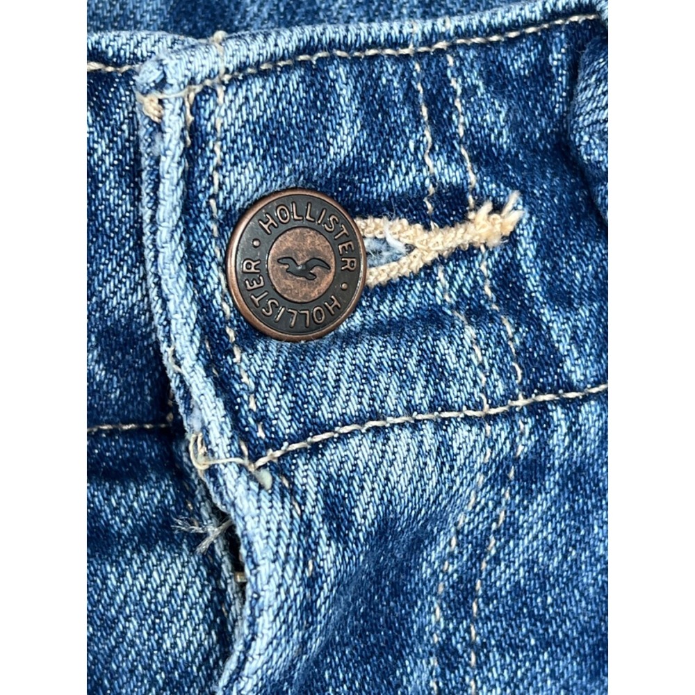 womens hollister‎ ultra high rise mom jean size 0R, W24 27L Distressed Hem - Picture 2 of 11